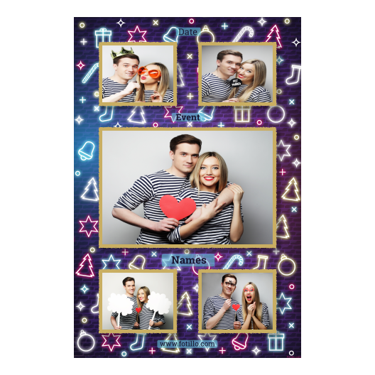 Przyjęcie sylwestrowe + Prezenty, dzwonki, choinka + 321 złoty z tekstem Przyjęcie sylwestrowe + Prezenty, dzwonki, choinka + 321 złoty z tekstem