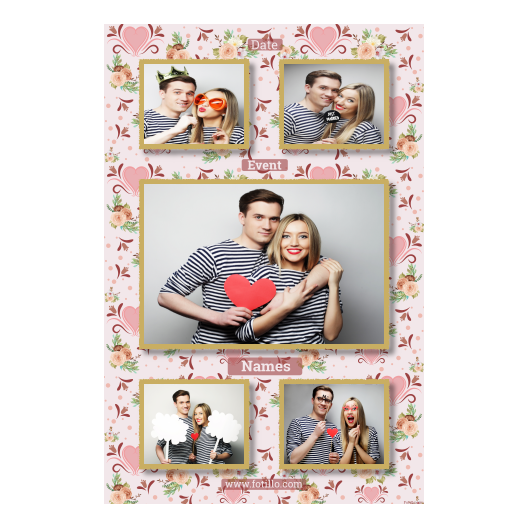 Wesele + kwiaty i serca + 321 złoty z tekstem Wesele + kwiaty i serca + 321 złoty z tekstem