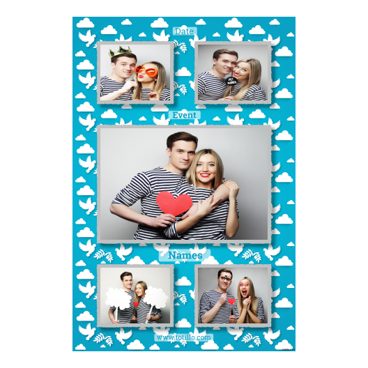 Dzień gołębia + chmury + 321 z tekstem Dzień gołębia + chmury + 321 z tekstem