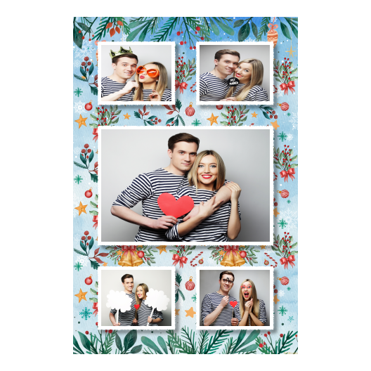 Dzwoneczki świąteczne + dekoracje + 321 biały Dzwoneczki świąteczne + dekoracje + 321 biały