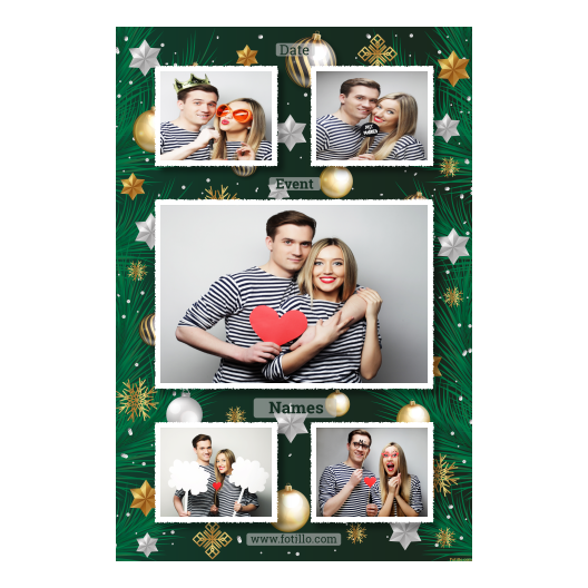 Bożonarodzeniowe gwiazdy + bombki, model 321 biały z tekstem Bożonarodzeniowe gwiazdy + bombki, model 321 biały z tekstem