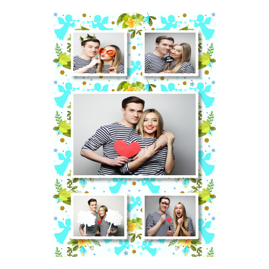 Pierwsza Komunia Święta + Kwiaty, anioły + 321 biały Pierwsza Komunia Święta + Kwiaty, anioły + 321 biały