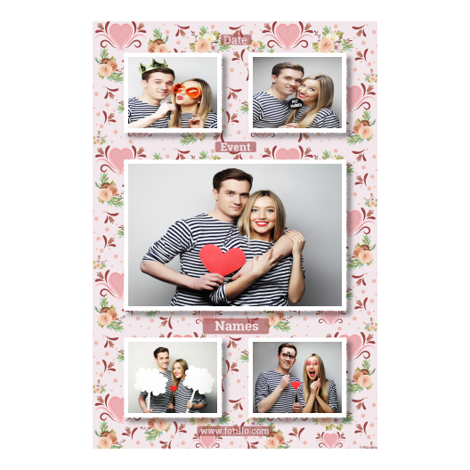 Wesele + kwiaty i serca + 321 biały z tekstem Wesele + kwiaty i serca + 321 biały z tekstem