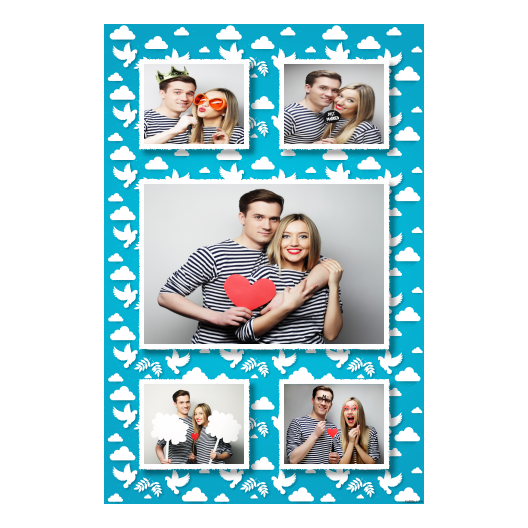 Dzień gołębia + chmury + 321 biały Dzień gołębia + chmury + 321 biały