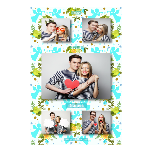 Pierwsza Komunia Święta + Kwiaty, anioły + 321 brak ramki z tekstem Pierwsza Komunia Święta + Kwiaty, anioły + 321 brak ramki z tekstem