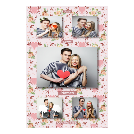 Wesele + kwiaty i serca + 321 brak ramki z tekstem Wesele + kwiaty i serca + 321 brak ramki z tekstem