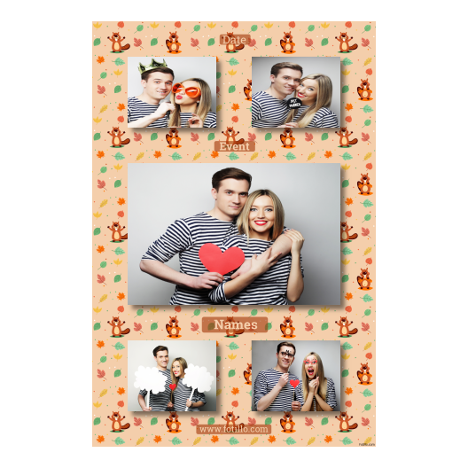 Dzień bobra + liście + 321 brak ramki z tekstem Dzień bobra + liście + 321 brak ramki z tekstem