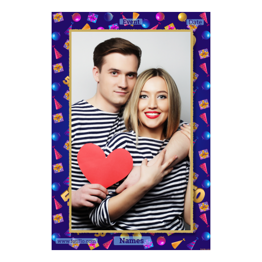 Pięćdziesiątka + balony i prezenty + 322 złoty z tekstem Pięćdziesiątka + balony i prezenty + 322 złoty z tekstem