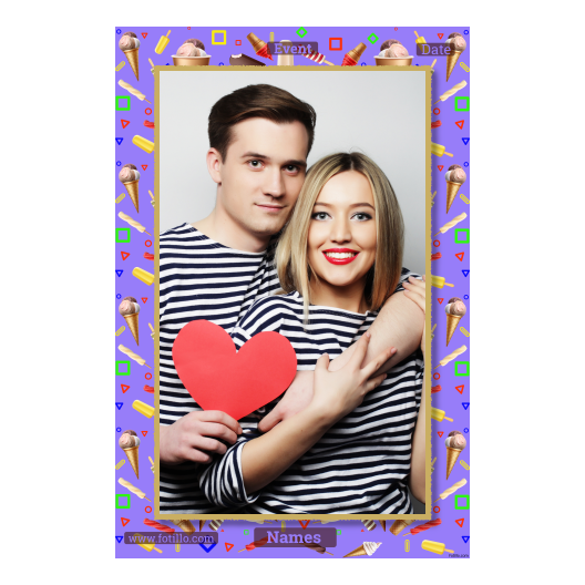 Dzień Lodów + kolaż + 322 złoty z tekstem Dzień Lodów + kolaż + 322 złoty z tekstem