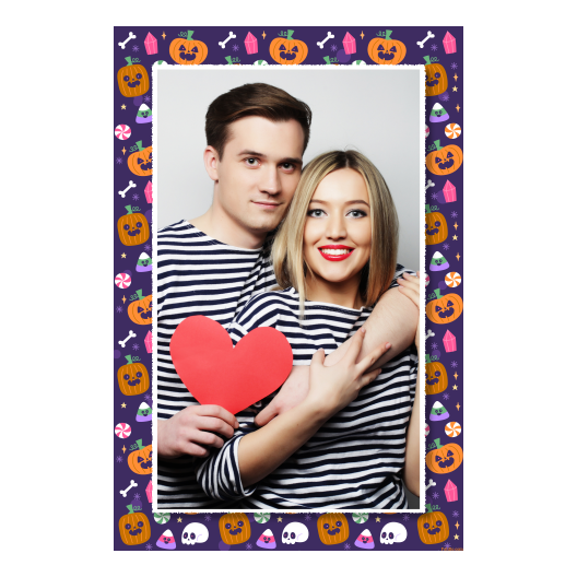 Halloweenowa dynia + kolaż + 322 biały Halloweenowa dynia + kolaż + 322 biały