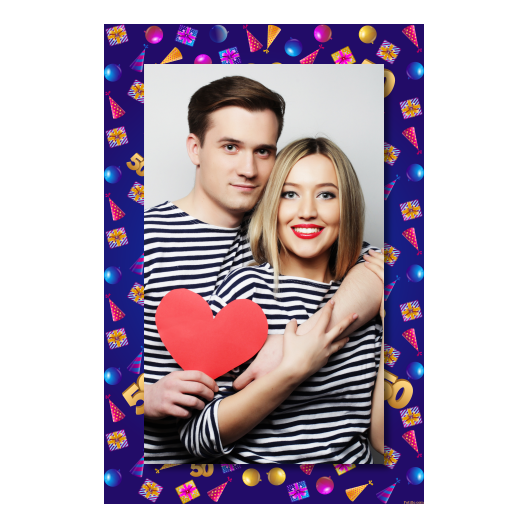 Pięćdziesiątka + balony i prezenty + 322 brak ramki Pięćdziesiątka + balony i prezenty + 322 brak ramki