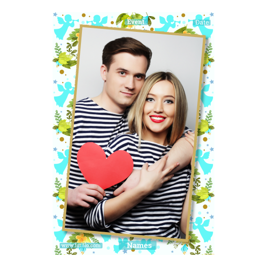 Pierwsza Komunia Święta + Kwiaty, anioły + 323 złoty z tekstem Pierwsza Komunia Święta + Kwiaty, anioły + 323 złoty z tekstem