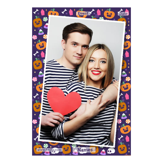 Halloweenowa dynia + kolaż + 323 biały z tekstem Halloweenowa dynia + kolaż + 323 biały z tekstem