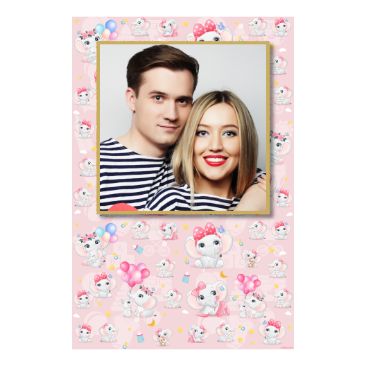 Baby Shower + elephants + 324 gold Baby Shower + elephants + 324 gold