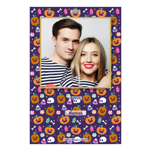 Halloweenowa dynia + kolaż + 324 złoty z tekstem Halloweenowa dynia + kolaż + 324 złoty z tekstem