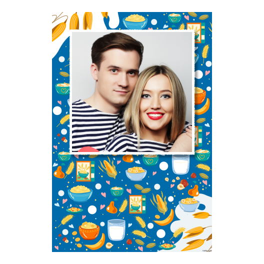 Cereal Day + flakes + model 324 white Cereal Day + flakes + model 324 white