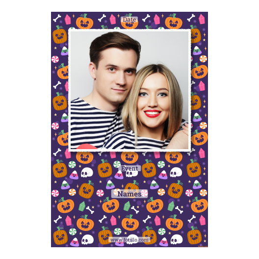 Halloweenowa dynia + kolaż + 324 biały z tekstem Halloweenowa dynia + kolaż + 324 biały z tekstem