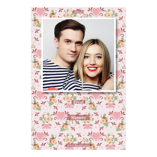 Wesele + kwiaty i serca + 324 biały z tekstem Wesele + kwiaty i serca + 324 biały z tekstem