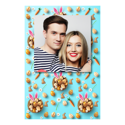 Easter Bunny + easter eggs + 324 no frame Easter Bunny + easter eggs + 324 no frame