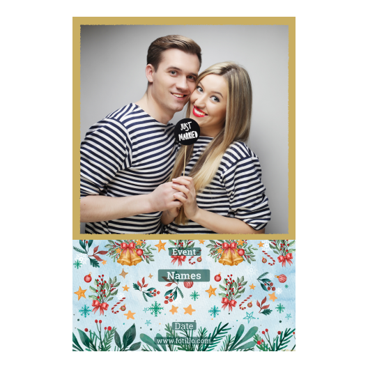 Dzwoneczki świąteczne + dekoracje + 325 złoty z tekstem Dzwoneczki świąteczne + dekoracje + 325 złoty z tekstem