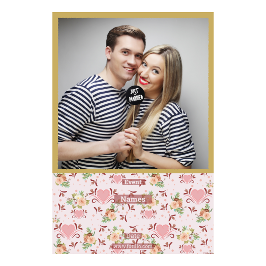 Wesele + kwiaty i serca + 325 złoty z tekstem Wesele + kwiaty i serca + 325 złoty z tekstem