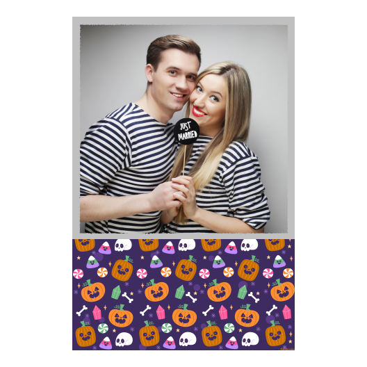 Halloweenowa dynia + kolaż + 325