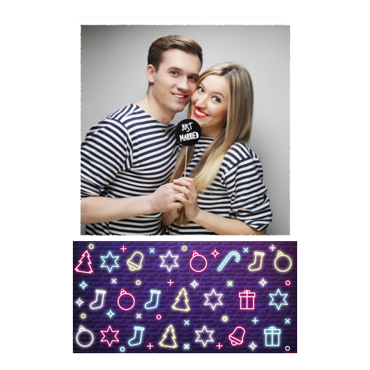 Przyjęcie sylwestrowe + Prezenty, dzwonki, choinka + 325 biały Przyjęcie sylwestrowe + Prezenty, dzwonki, choinka + 325 biały