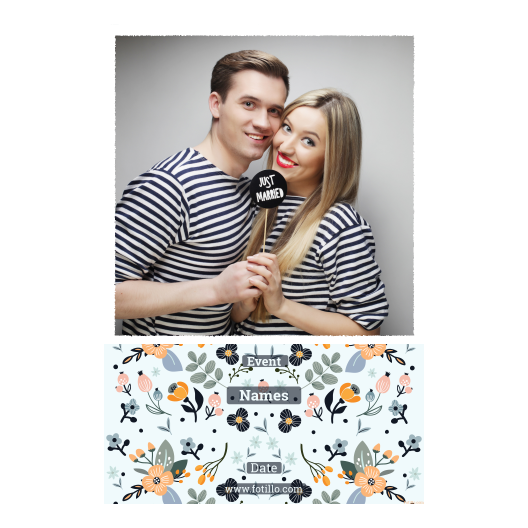 Wesele + kwiaty + 325 biały z tekstem Wesele + kwiaty + 325 biały z tekstem