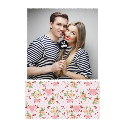 Wesele + kwiaty i serca + 325 biały Wesele + kwiaty i serca + 325 biały