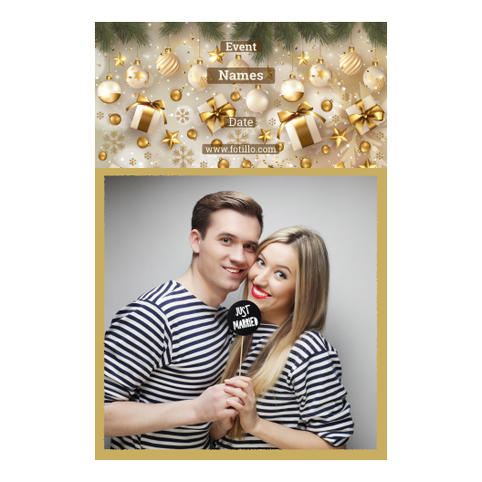 Prezenty świąteczne + bombki + 326 złoty z tekstem Prezenty świąteczne + bombki + 326 złoty z tekstem