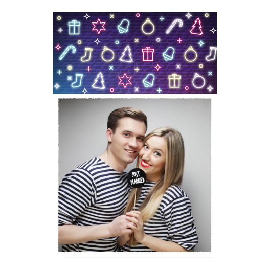 Przyjęcie sylwestrowe + Prezenty, dzwonki, choinka + 326 biały Przyjęcie sylwestrowe + Prezenty, dzwonki, choinka + 326 biały