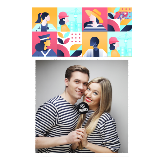 Women's Day + collage + 326 white Women's Day + collage + 326 white