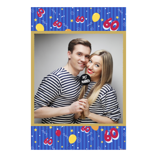 Sześćdziesiątka + balony + 327 złoty Sześćdziesiątka + balony + 327 złoty