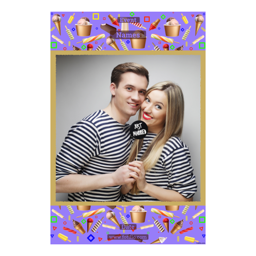 Dzień Lodów + kolaż + 327 złoty z tekstem Dzień Lodów + kolaż + 327 złoty z tekstem