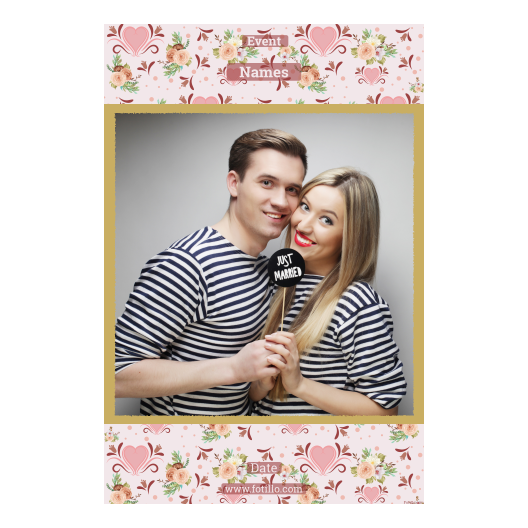 Wesele + kwiaty i serca + 327 złoty z tekstem Wesele + kwiaty i serca + 327 złoty z tekstem