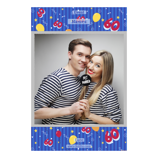 Sześćdziesiątka + balony + 327 z tekstem Sześćdziesiątka + balony + 327 z tekstem