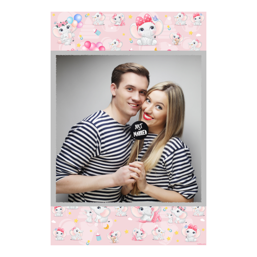 Baby Shower + elephants + 327 silver