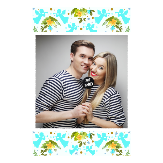 Pierwsza Komunia Święta + Kwiaty, anioły + 327 biały Pierwsza Komunia Święta + Kwiaty, anioły + 327 biały