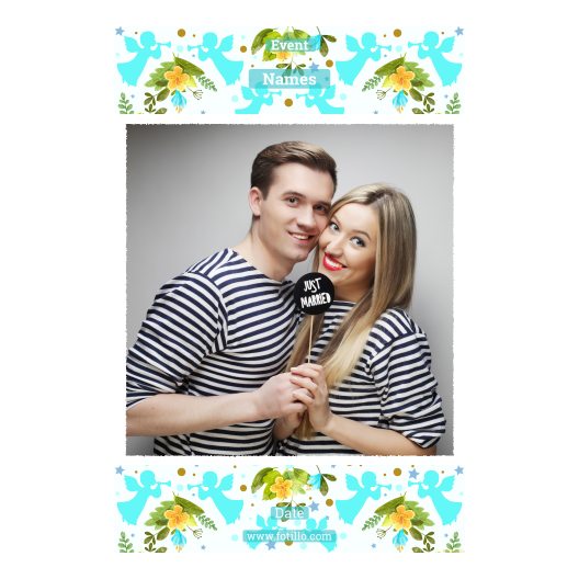 Pierwsza Komunia Święta + Kwiaty, anioły + 327 biały z tekstem Pierwsza Komunia Święta + Kwiaty, anioły + 327 biały z tekstem