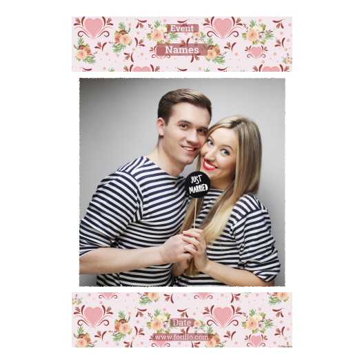 Wesele + kwiaty i serca + 327 biały z tekstem Wesele + kwiaty i serca + 327 biały z tekstem