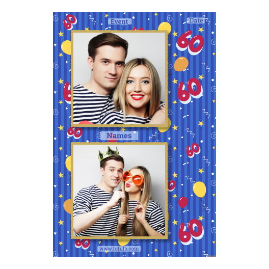 Sześćdziesiątka + balony + 328 złoty z tekstem Sześćdziesiątka + balony + 328 złoty z tekstem