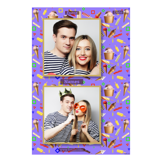 Dzień Lodów + kolaż + 328 złoty z tekstem Dzień Lodów + kolaż + 328 złoty z tekstem