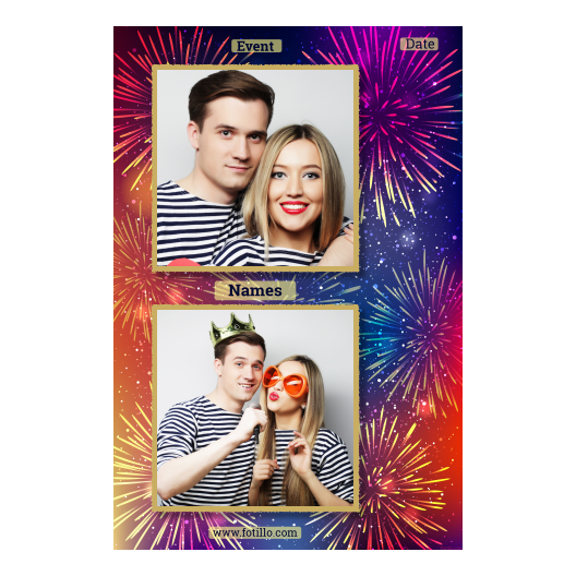 Tło sylwestrowe + fajerwerki + 328 złoty z tekstem Tło sylwestrowe + fajerwerki + 328 złoty z tekstem