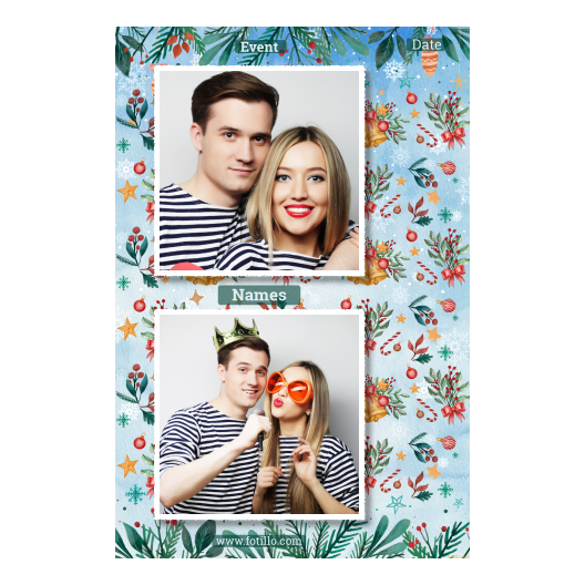 Dzwoneczki świąteczne + dekoracje + 328 biały z tekstem Dzwoneczki świąteczne + dekoracje + 328 biały z tekstem