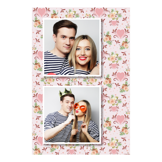 Wesele + kwiaty i serca + 328 biały Wesele + kwiaty i serca + 328 biały