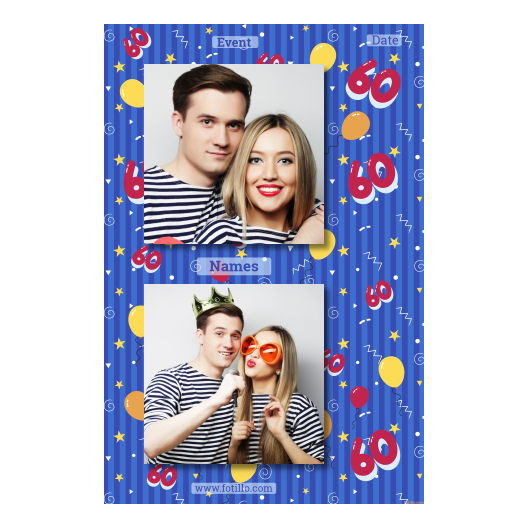 Sześćdziesiątka + balony + 328 brak ramki z tekstem Sześćdziesiątka + balony + 328 brak ramki z tekstem