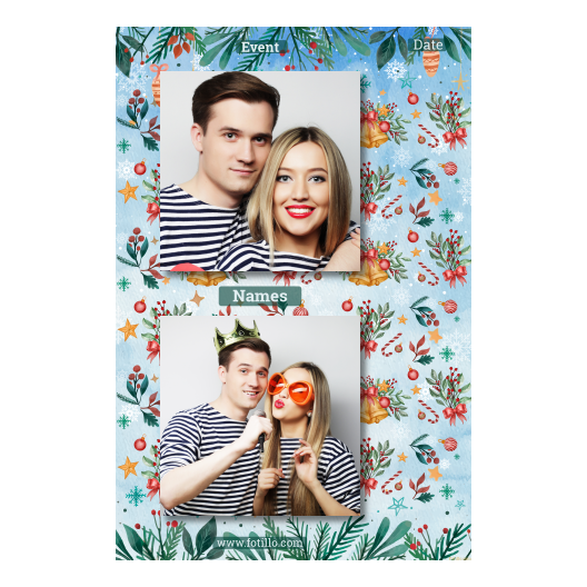 Dzwoneczki świąteczne + dekoracje + 328 brak ramki z tekstem Dzwoneczki świąteczne + dekoracje + 328 brak ramki z tekstem