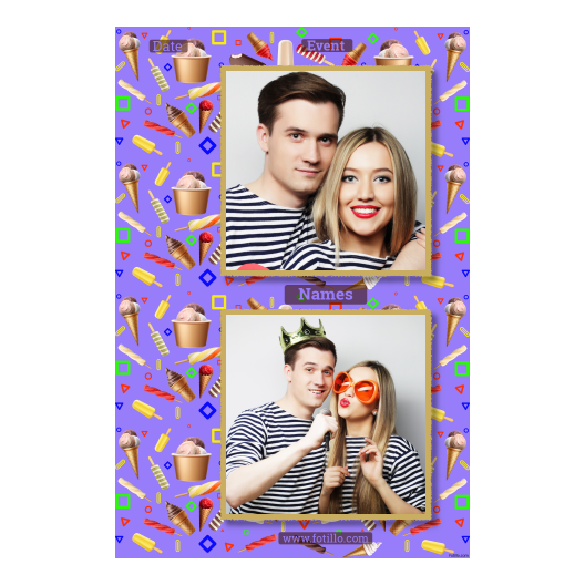 Dzień Lodów + kolaż + 329 złoty z tekstem Dzień Lodów + kolaż + 329 złoty z tekstem