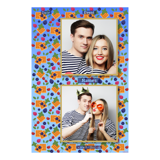 Dzień Gofra + owoce + 329 złoty z tekstem Dzień Gofra + owoce + 329 złoty z tekstem