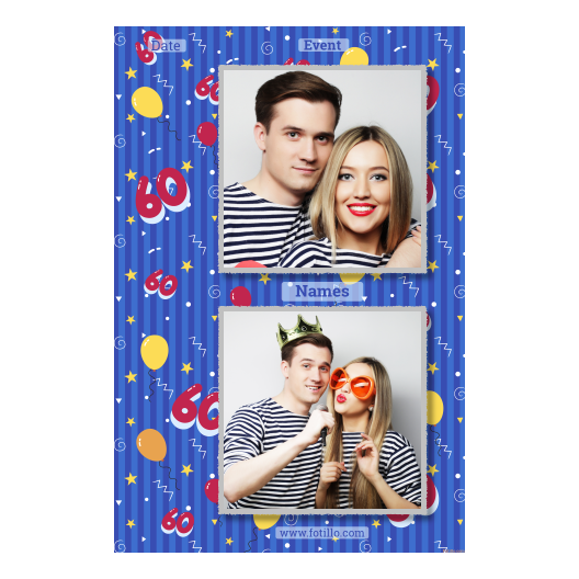 Sześćdziesiątka + balony + 329 z tekstem Sześćdziesiątka + balony + 329 z tekstem